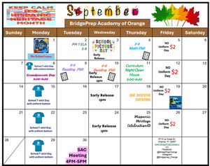 September 2025 Activity Calendar✨